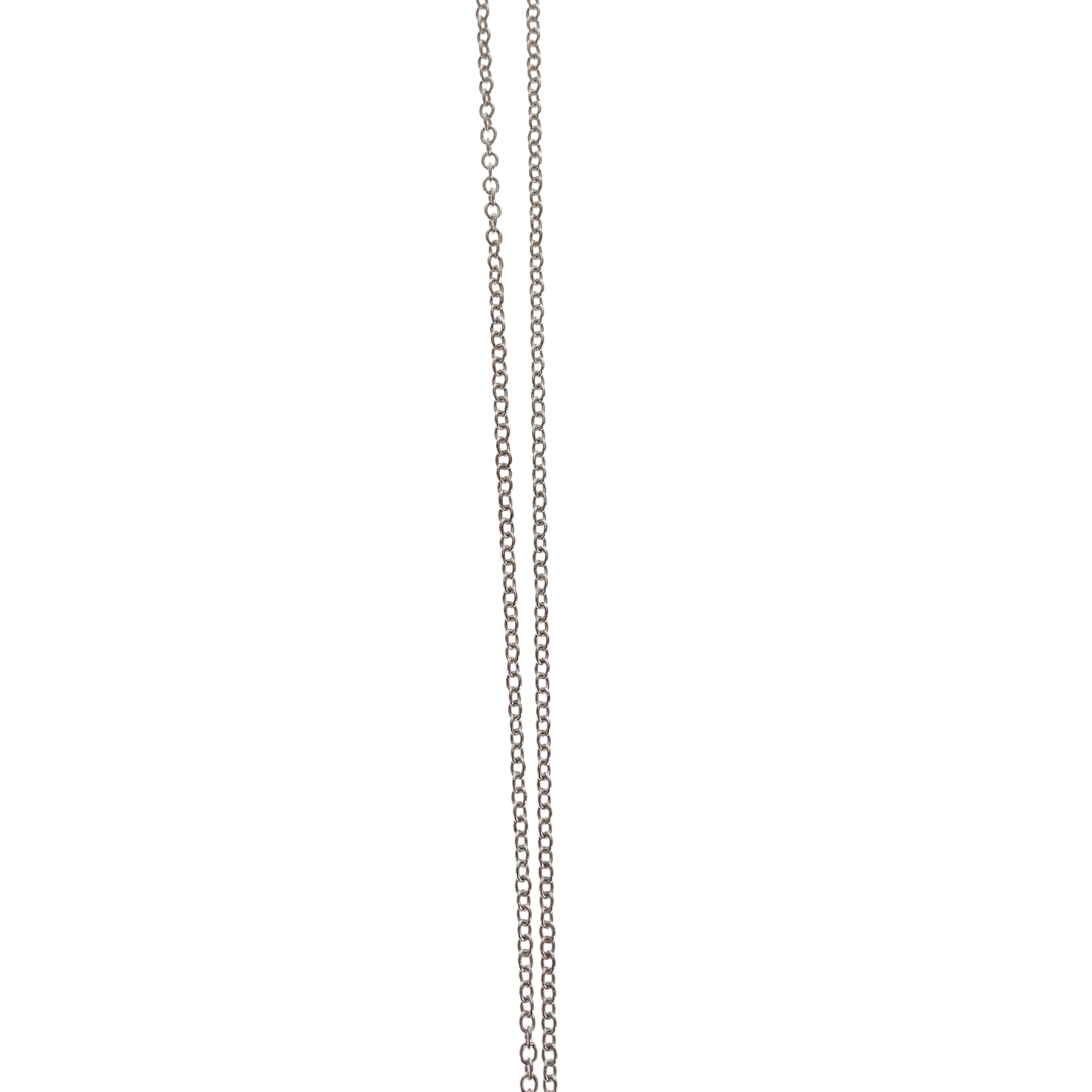 Tiffany & Co Sterling Silver Atlas Collection Roman Numerals Pendant