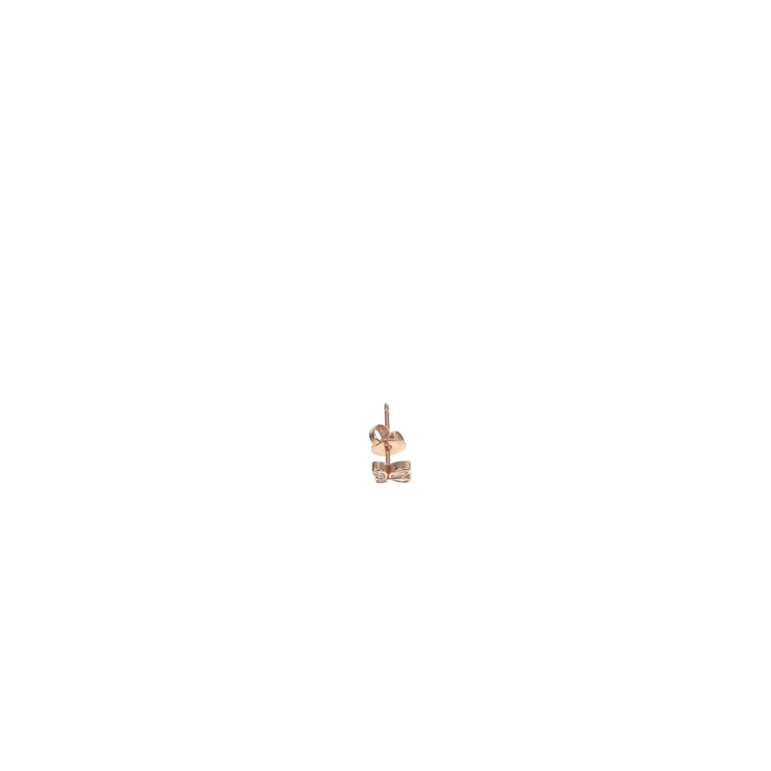 Tiffany & Co 18k Rose Gold and Diamond Fleur de Lis Earrings