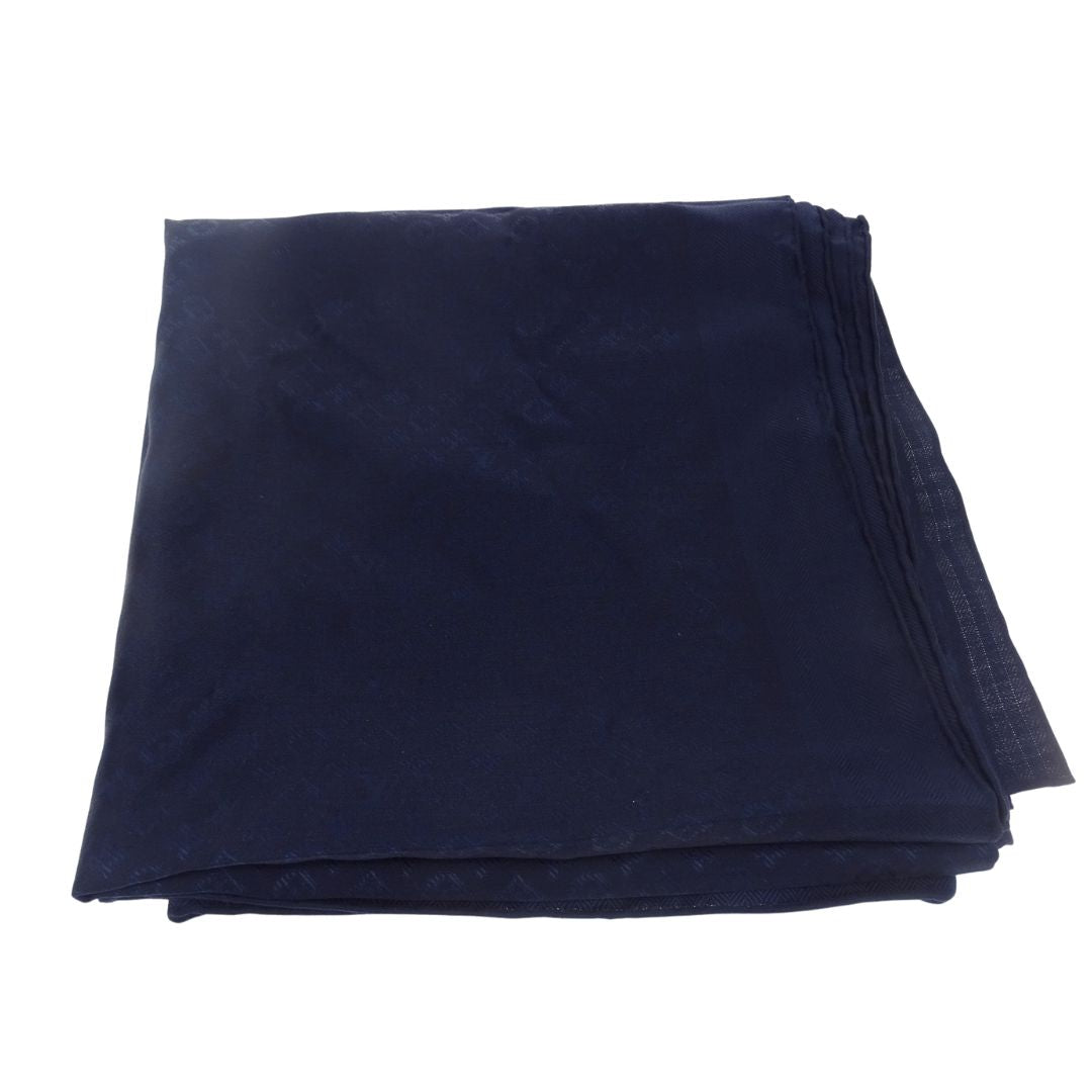Louis Vuitton Evermore Scarf Bleu Marine Silk/Wool