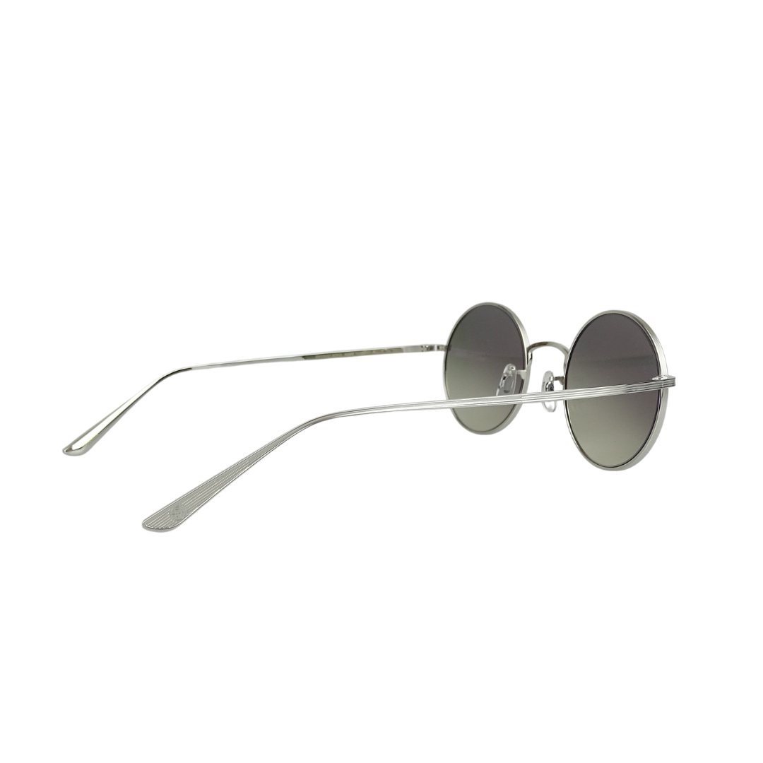 Oliver Peoples After Midnight Round Lens Metal Frame Sunglasses