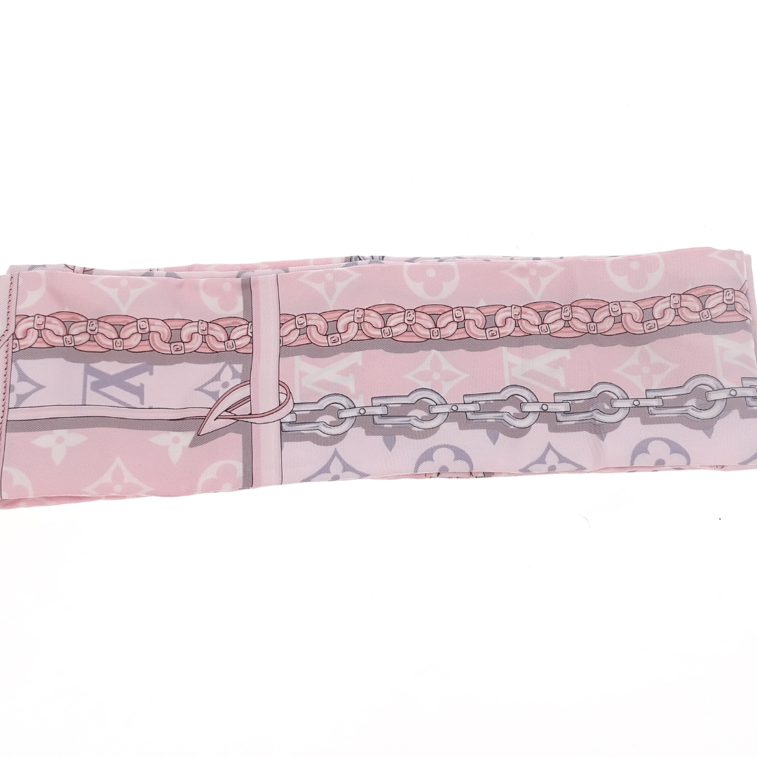 Louis Vuitton Monogram Confidential Bandeau Pink 100% Silk