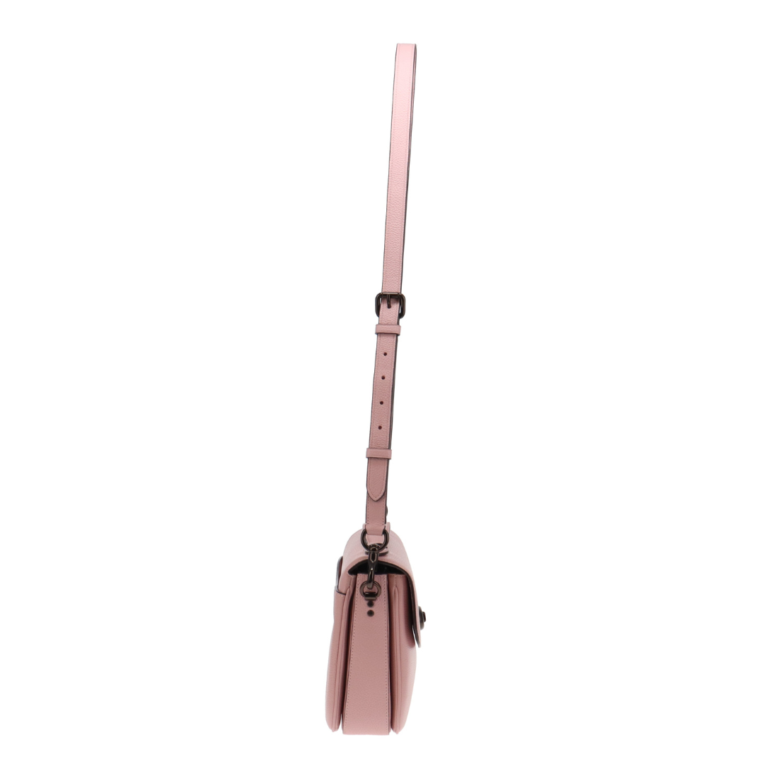Coach Pale Pink Grained Leather Cassie Crossbody