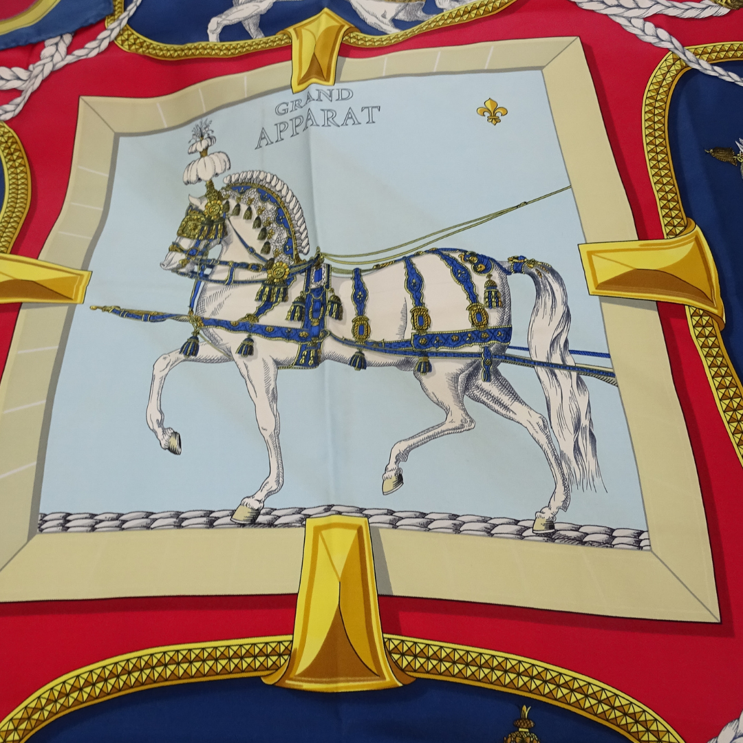 Hermes Grand Apparat 100% Silk Scarf 90