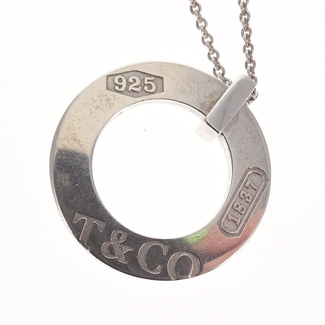 Tiffany & Co Since 1837 Circle Necklace Sterling Silver 925 SS