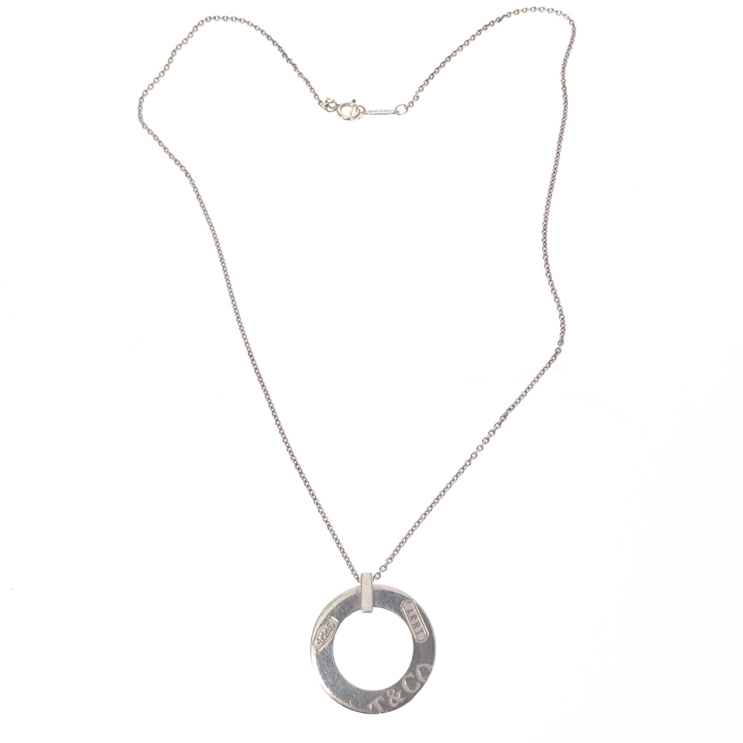 Tiffany & Co Since 1837 Circle Necklace Sterling Silver 925 SS