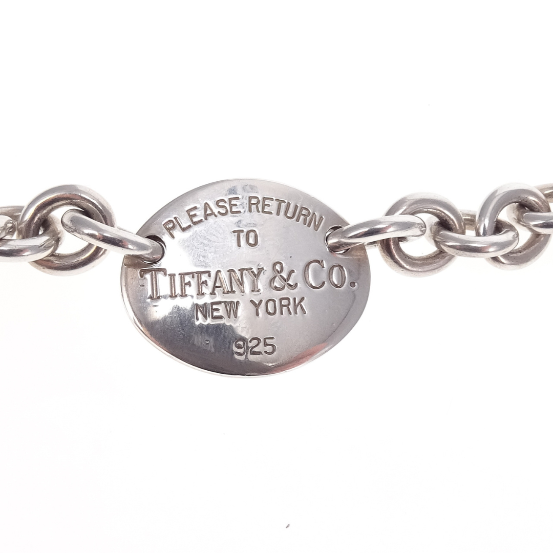 Tiffany & Co Oval RTT Tag Bracelet Sterling Silver