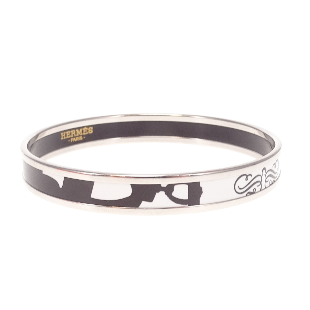 Hermes Brides De Gala Tattoo Enamel Bangle 62mm (Small)