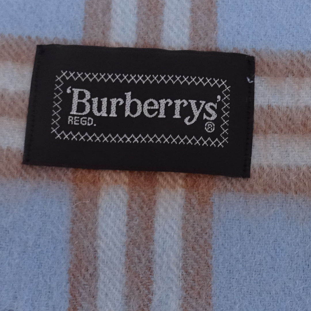 Burberry Scarf Baby Blue 100% Cashmere (2)