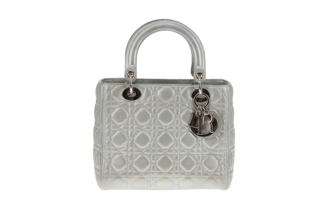 Dior Lady Dior Pearlescent Mint Medium With Strap 2015
