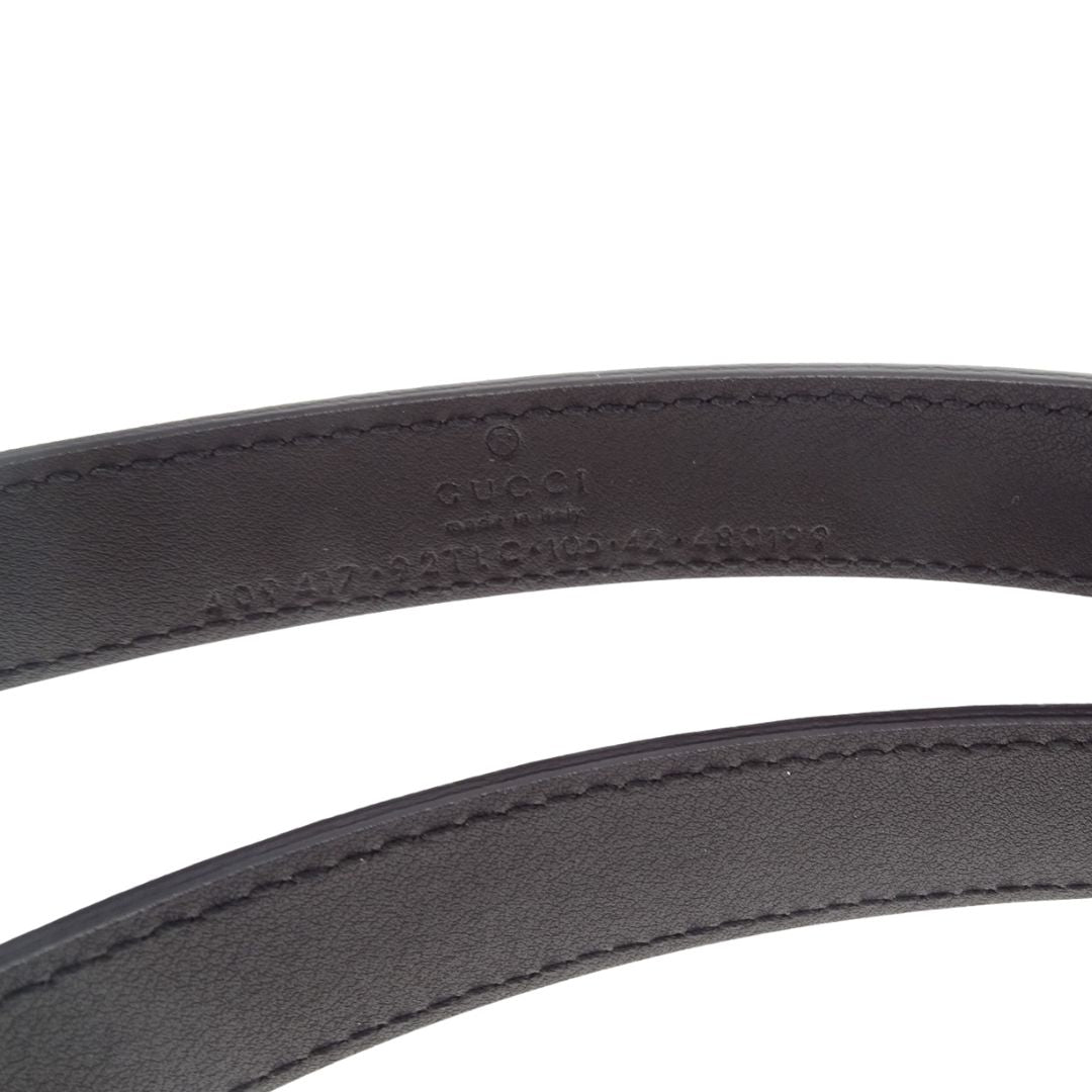 Gucci GG Interlocking Belt In Thin GG Supreme Print 105/42