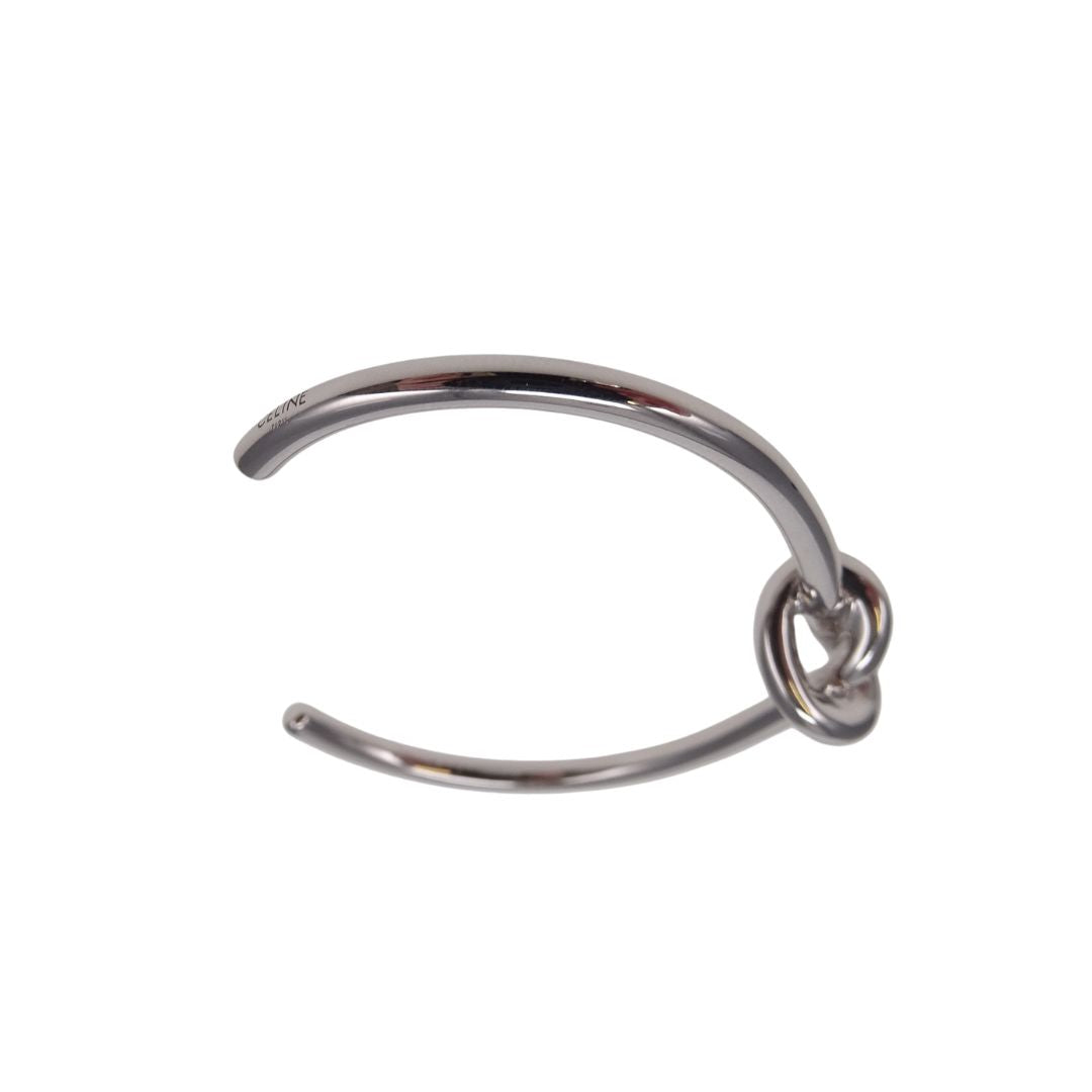 Celine Brass with Rhodium Finish Extra Thin Knot Bracelet (size C1 -small)