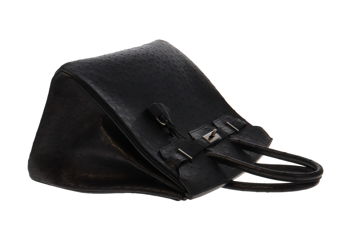 Hermes Birkin 35cm Ostrich Noir With Palladium Hardware