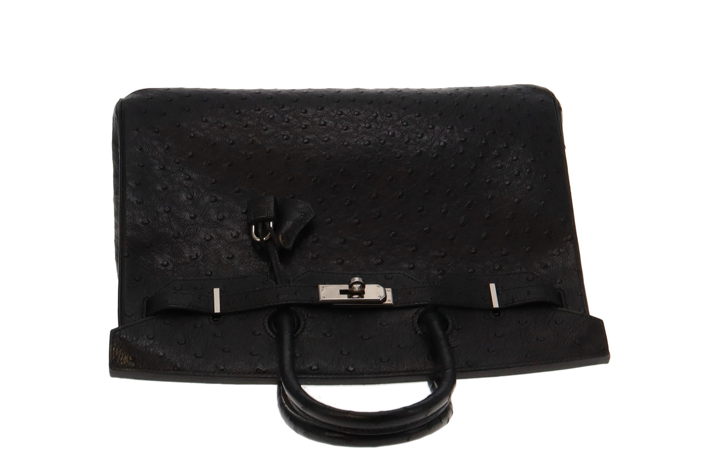 Hermes Birkin 35cm Ostrich Noir With Palladium Hardware