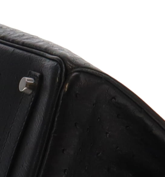 Hermes Birkin 35cm Ostrich Noir With Palladium Hardware