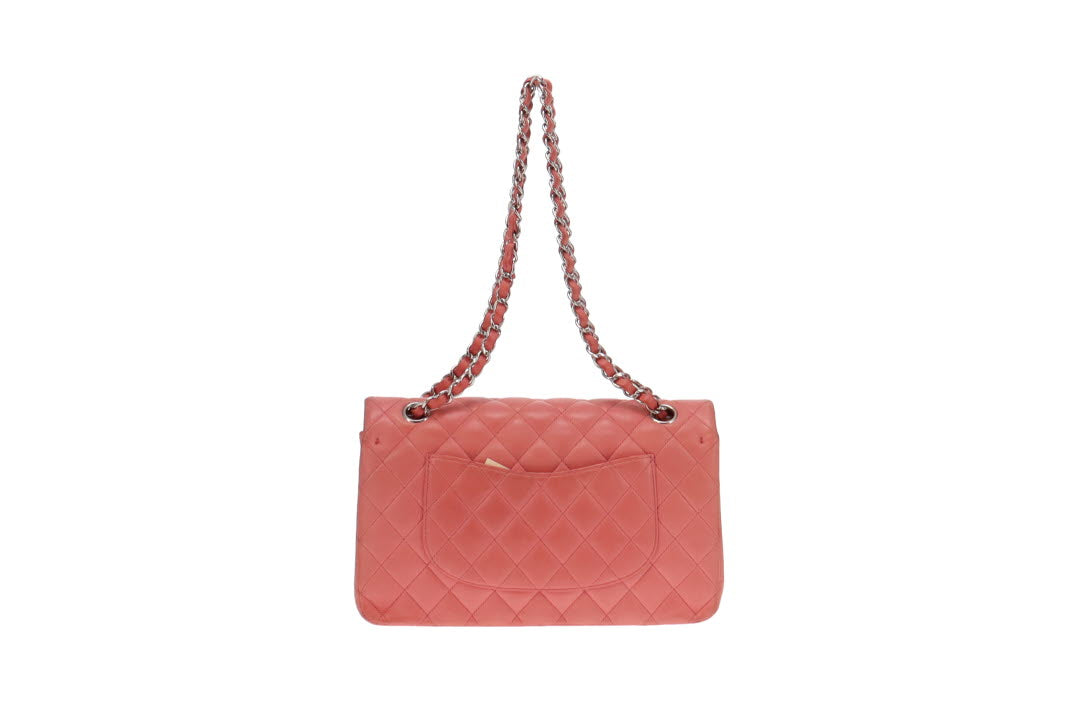 Chanel Soft Pink Lambskin Medium Classic Double Flap Bag 2012