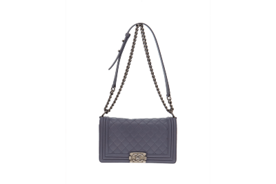 Chanel Pale Lilac Lambskin Old Medium Boy Bag 2011/12