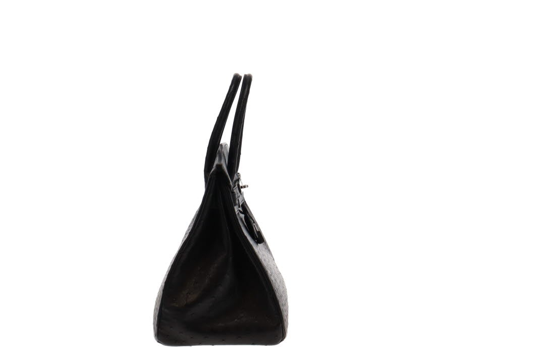 Hermes Birkin 35cm Ostrich Noir With Palladium Hardware