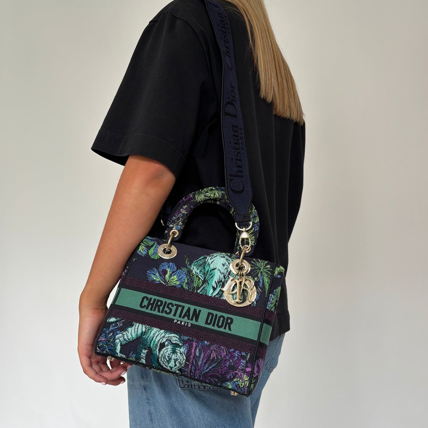 Dior Lady Dior D-Lite Medium Toile De Jouy Voyage 2023
