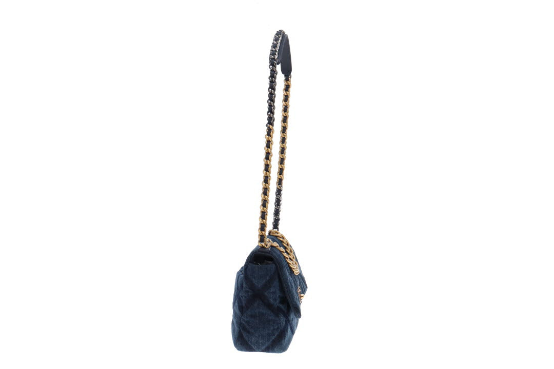 Chanel Blue Denim Medium 19 Bag (2023, RRP €5900)