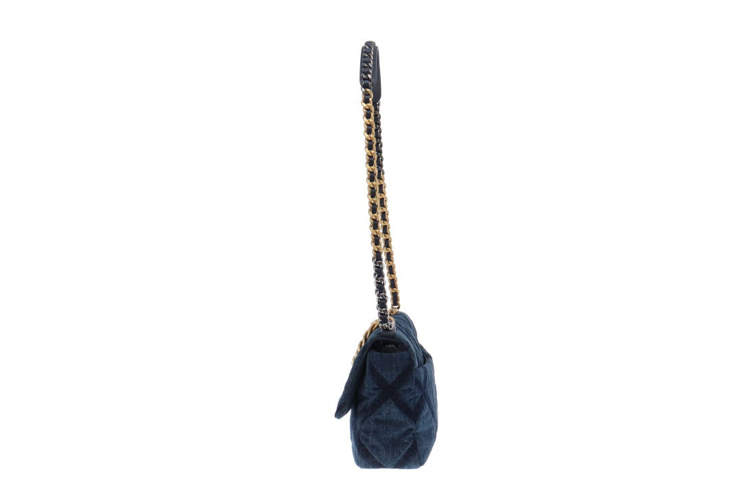 Chanel Blue Denim Medium 19 Bag (2023, RRP €5900)