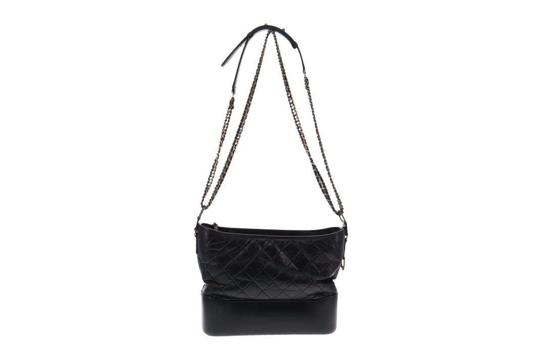 Chanel Navy Aged Calfskin Gabrielle Hobo 2018/19