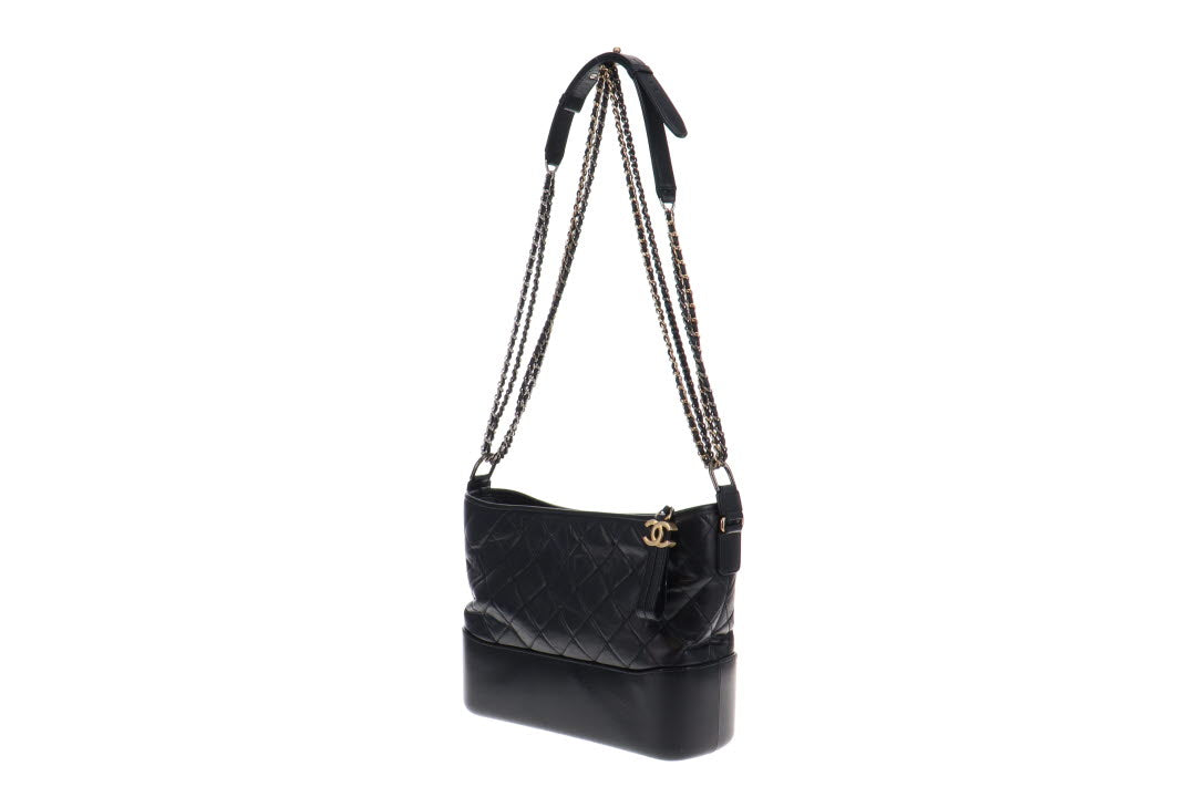 Chanel Navy Aged Calfskin Gabrielle Hobo 2018/19