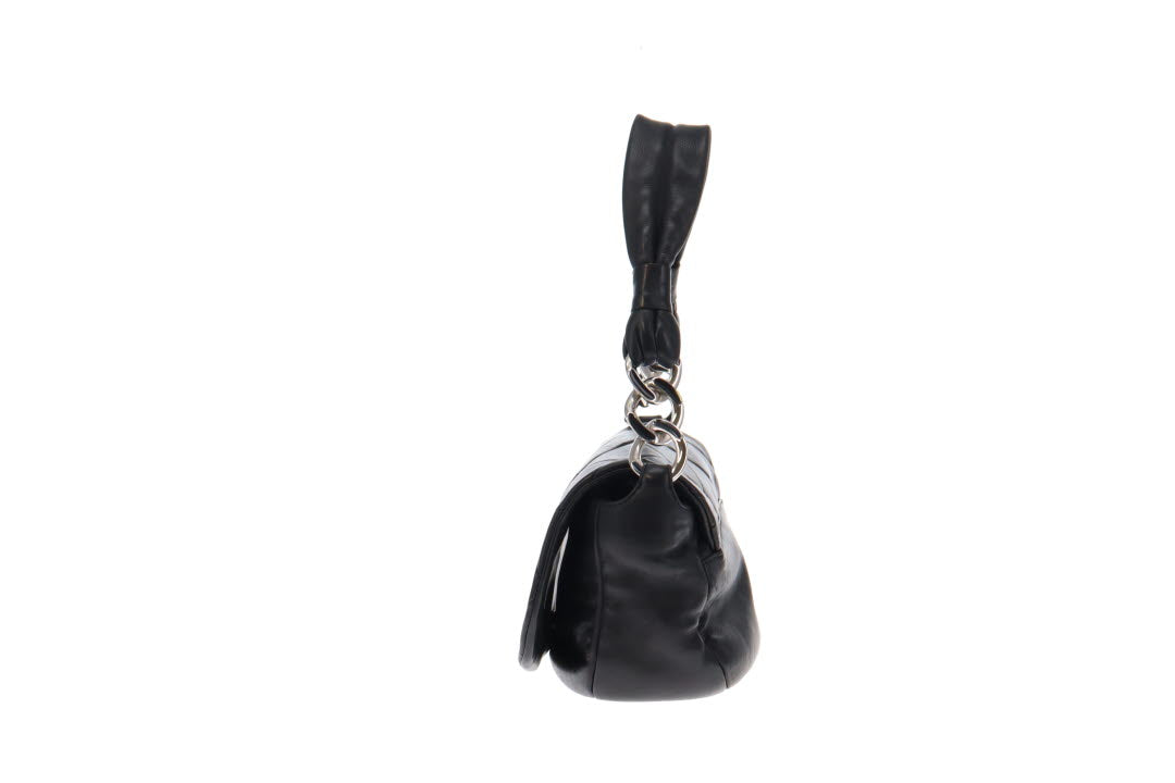 Chanel Black Lambskin Soft Handle Seasonal Flap Bag 2006/2008