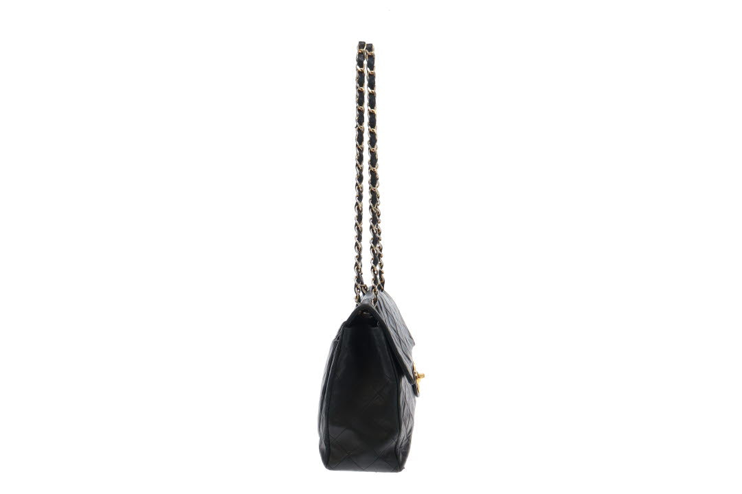 Chanel Vintage Maxi Classic Lambskin Single Flap Bag 1989/91