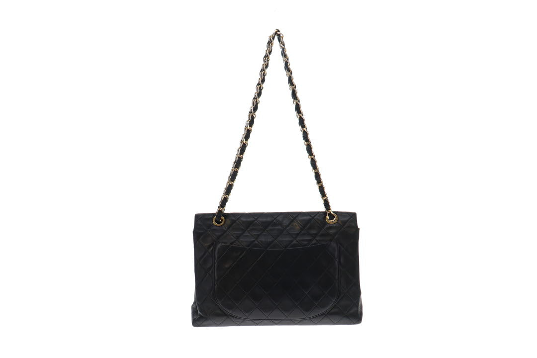 Chanel Vintage Maxi Classic Lambskin Single Flap Bag 1989/91