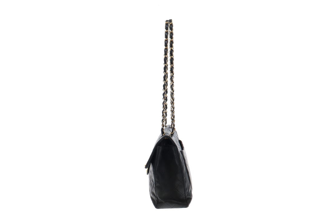 Chanel Vintage Maxi Classic Lambskin Single Flap Bag 1989/91