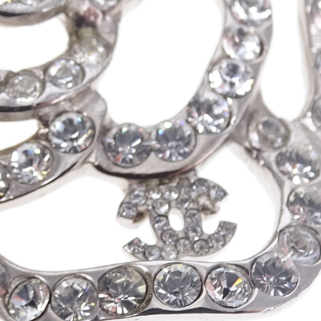 Chanel Camelia Strass Detail Large Pendant On Short Chain Necklace 2007P