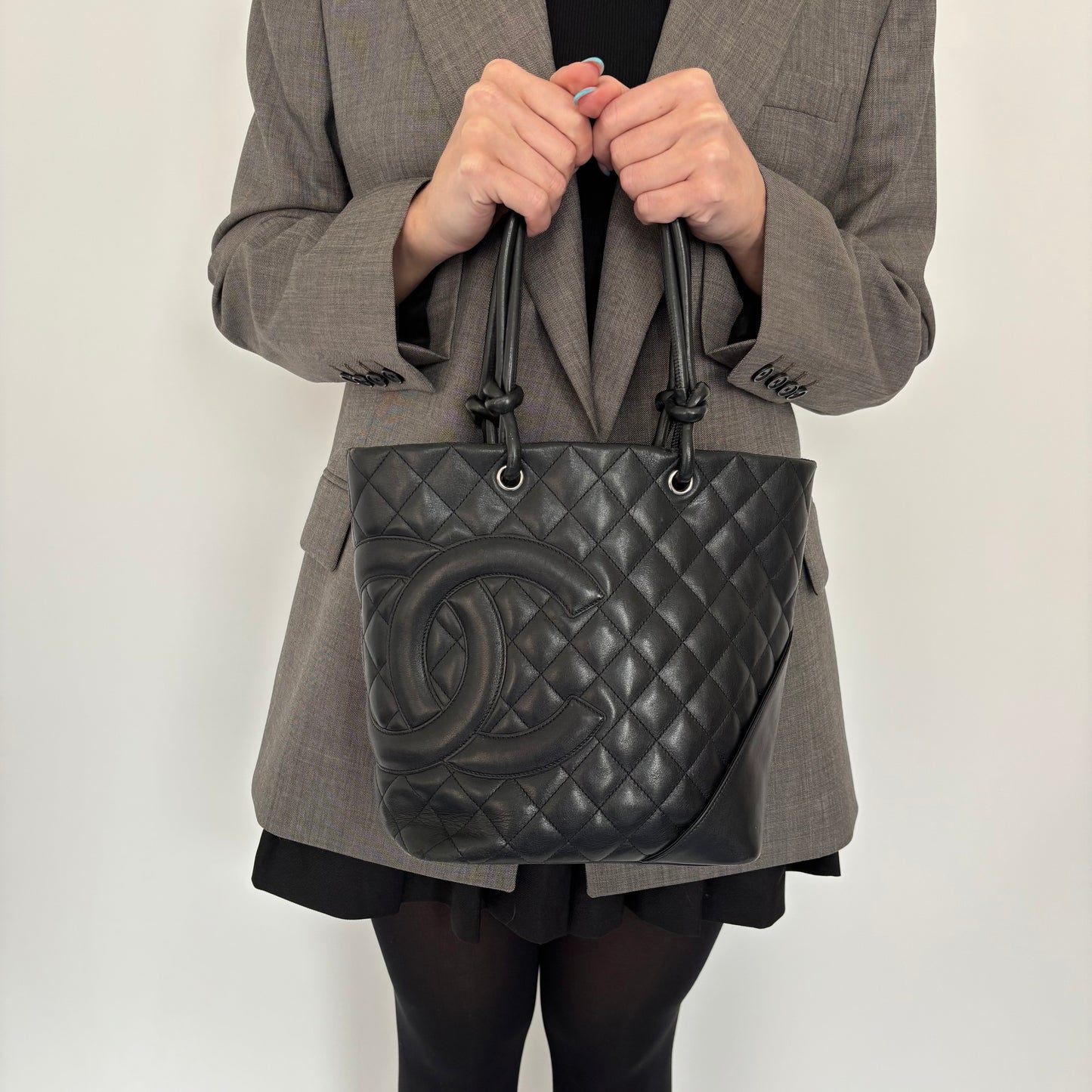 Chanel Black on Black Cambon Tote 2004/05