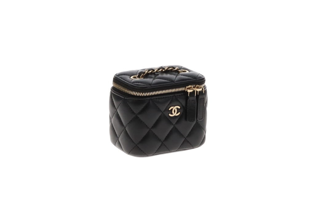 Chanel Vanity Mini Black Lambskin GHW 2020