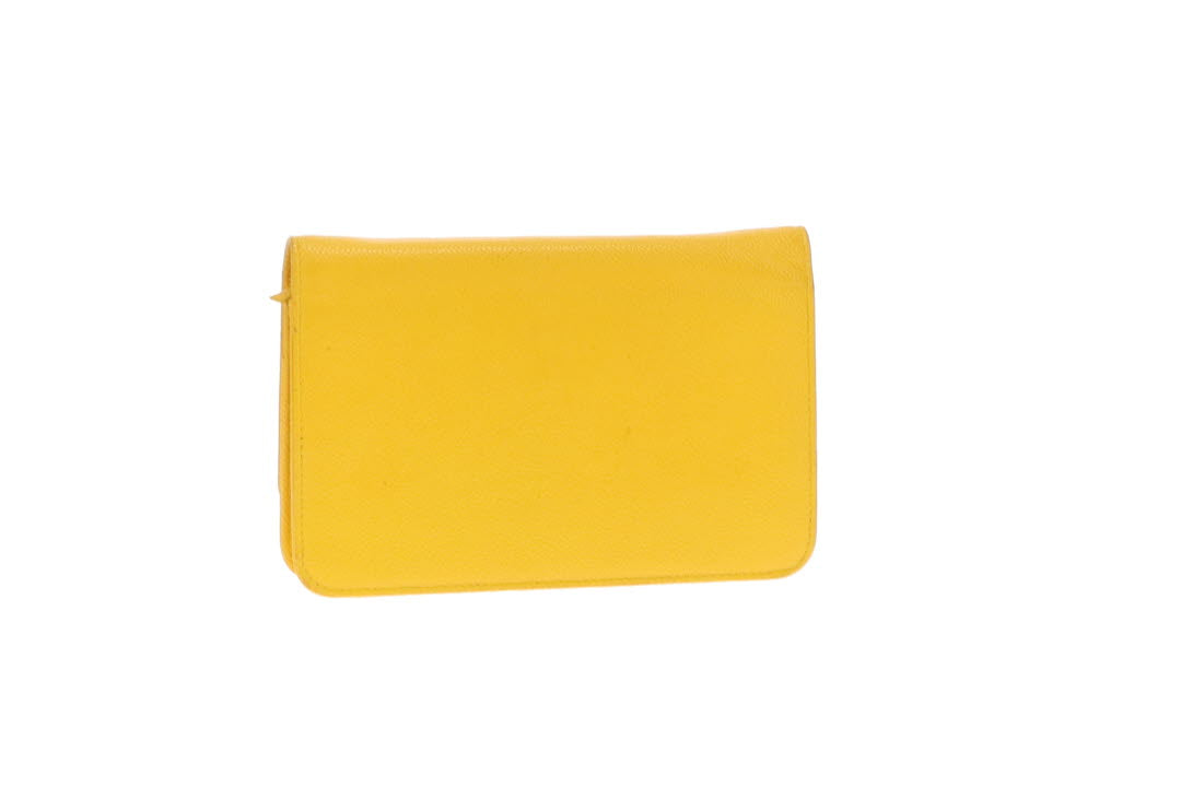Chanel Wallet On Chain Timeless Caviar Yellow