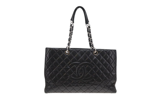 Chanel GST XL Black Caviar Leather 2013