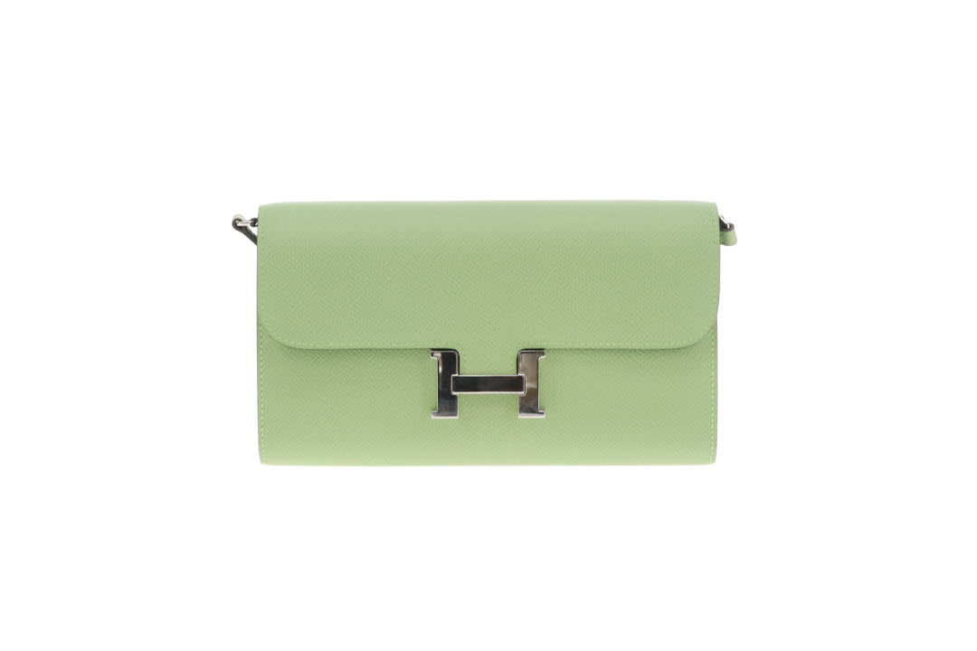 Hermes Constance Long To Go Wallet Vert Criquet Epsom 2020