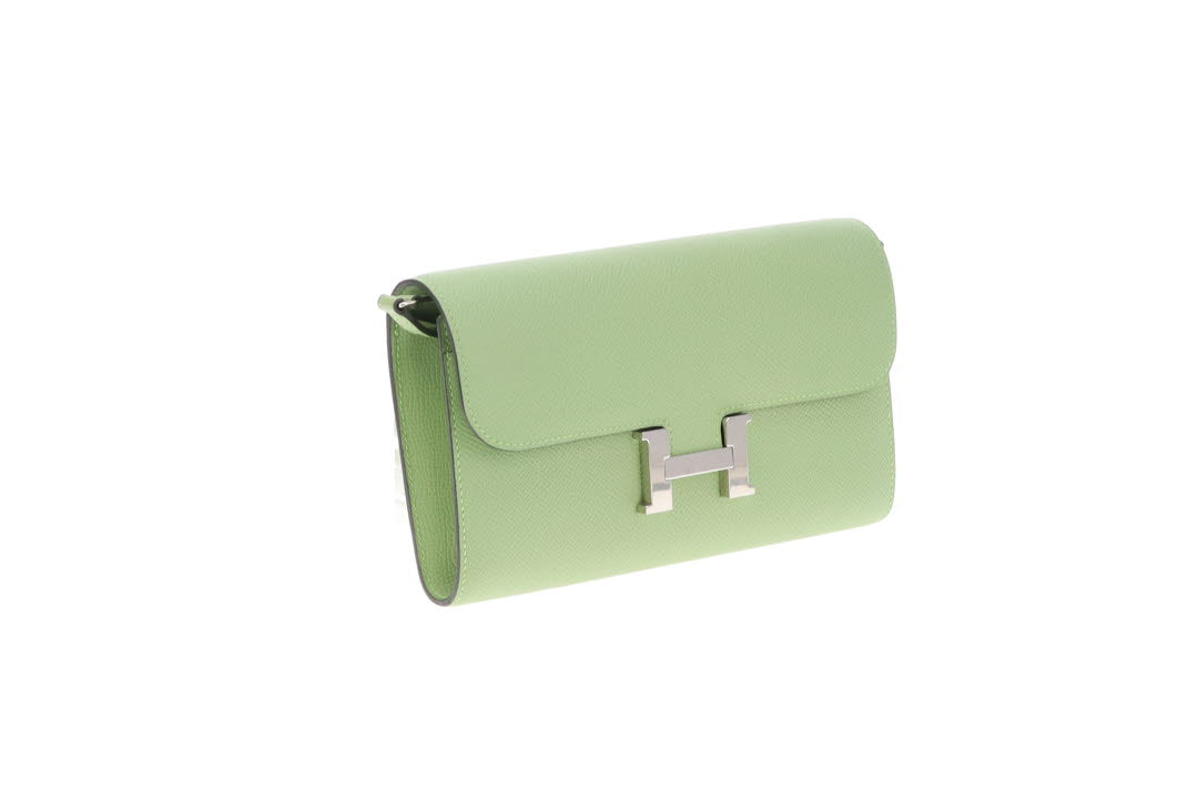 Hermes Constance Long To Go Wallet Vert Criquet Epsom 2020