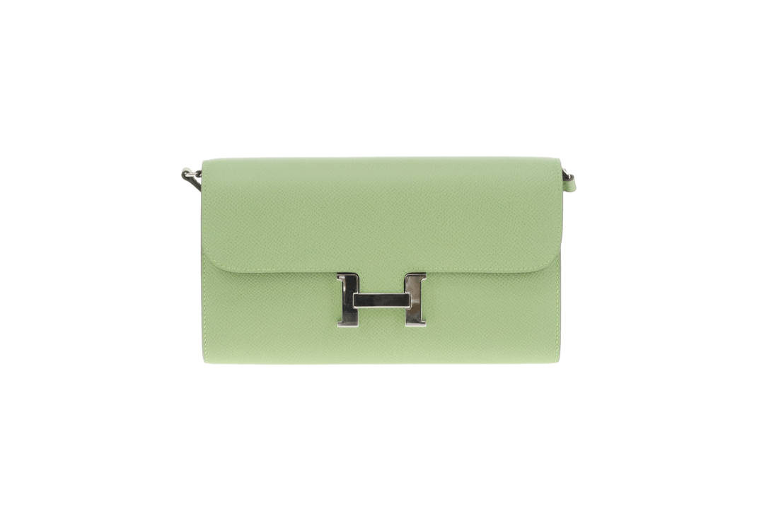 Hermes Constance Long To Go Wallet Vert Criquet Epsom 2020