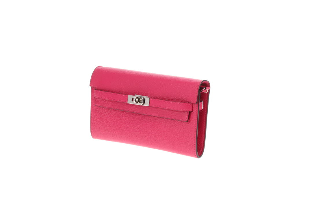 Hermes Kelly To Go Wallet Rose Mexico Chevre Mysore 2022