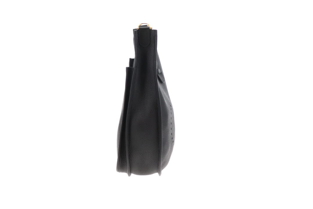 Hermes Evelyne III PM Black Clemence Leather 2022