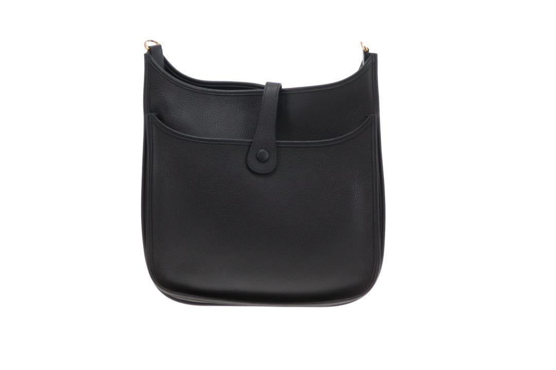 Hermes Evelyne III PM Black Clemence Leather 2022