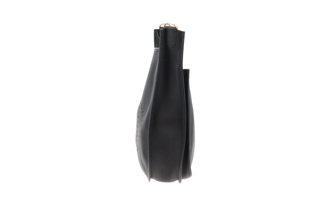 Hermes Evelyne III PM Black Clemence Leather 2022