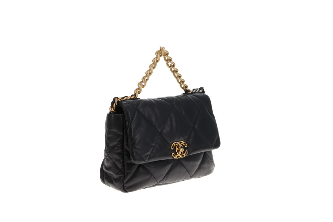 Chanel 19 Goatskin Large Black (30 Series) 2021