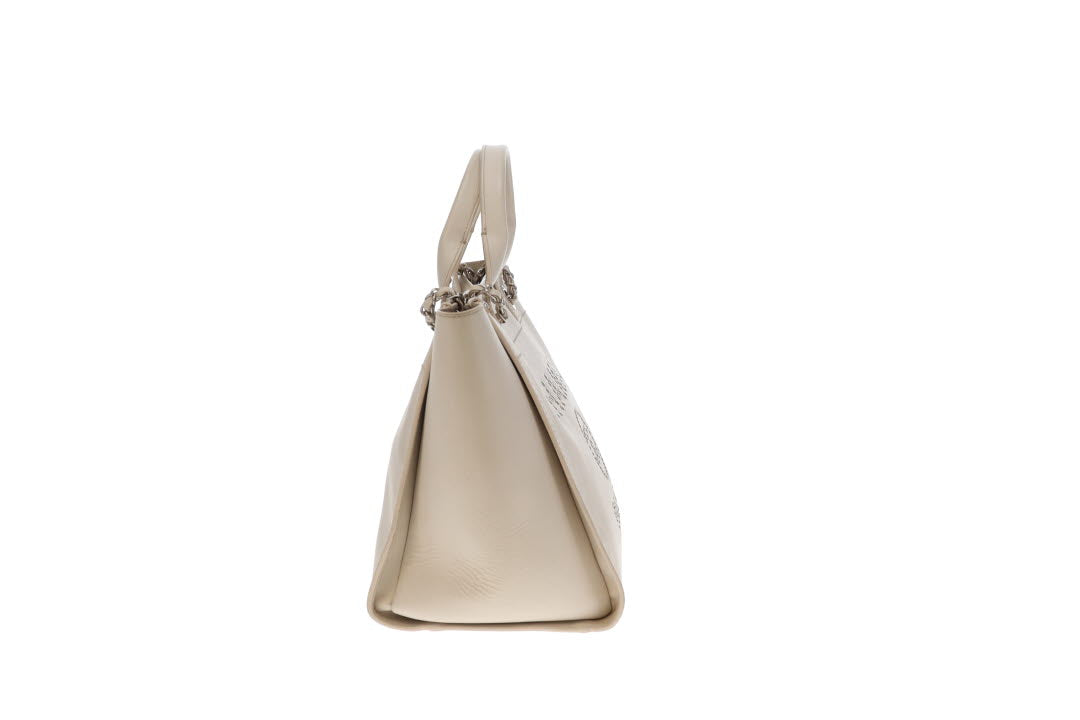Chanel Deauville Tote Bag Small Cream Caviar 2018
