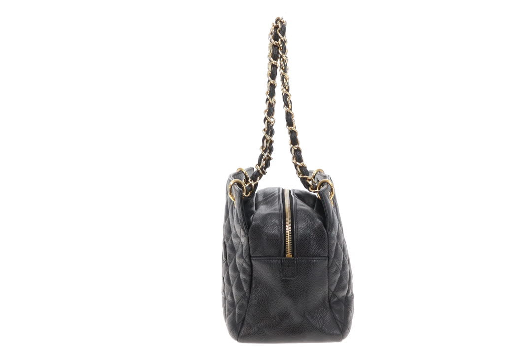 Chanel PTT Petite Timeless Tote Black Caviar Leather Vintage 2008