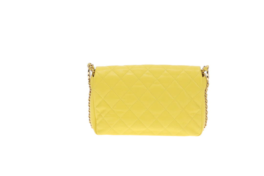 Chanel CC You Flap Bag Lime Caviar GHW (NFID)