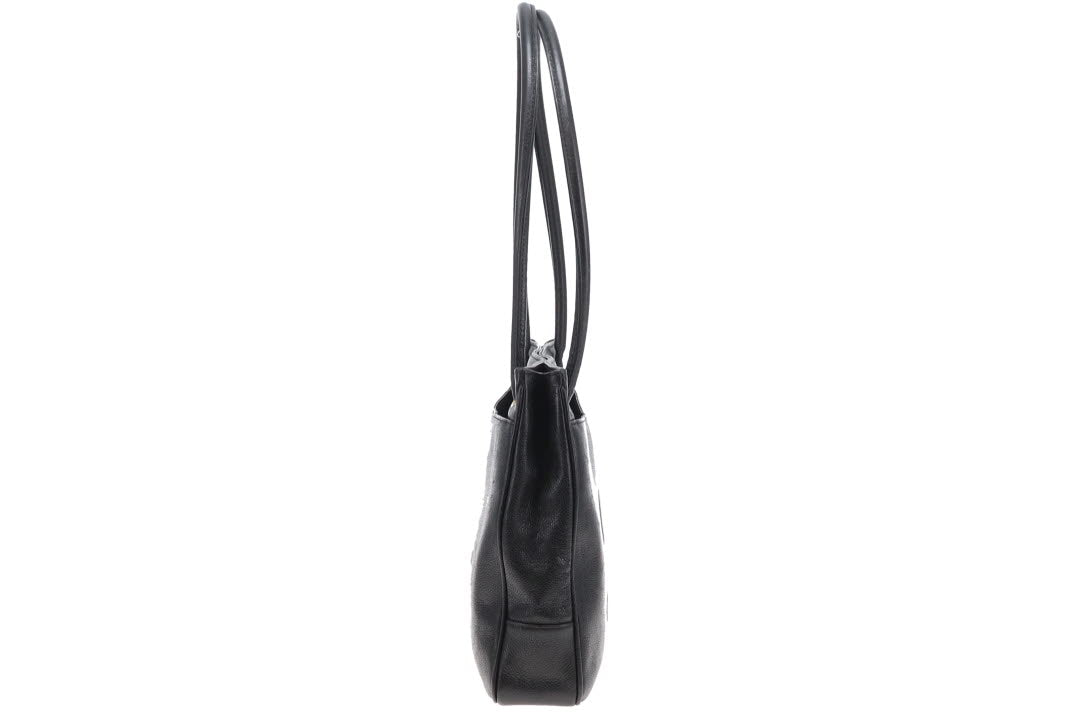 Chanel Coco Mark Shoulder Bag Vintage Black Caviar