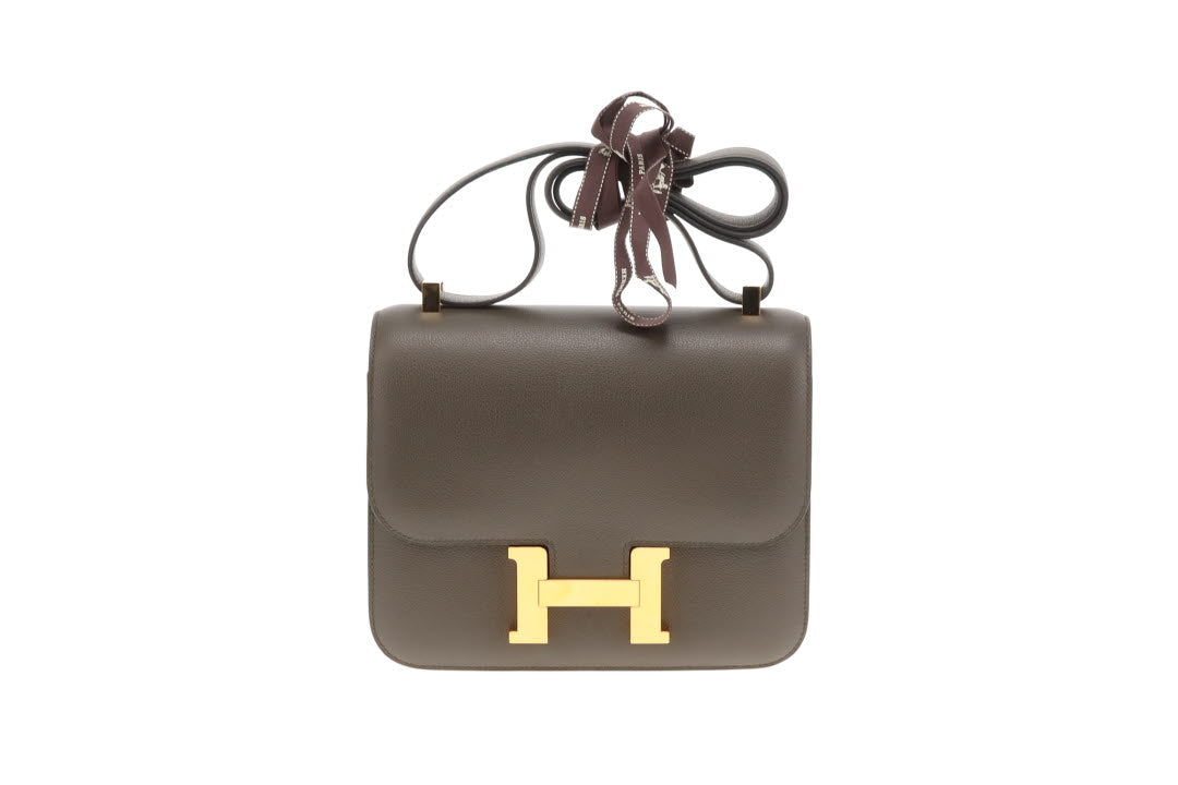 Hermes Constance 24 Evercolor Vert De Gris GHW 2020