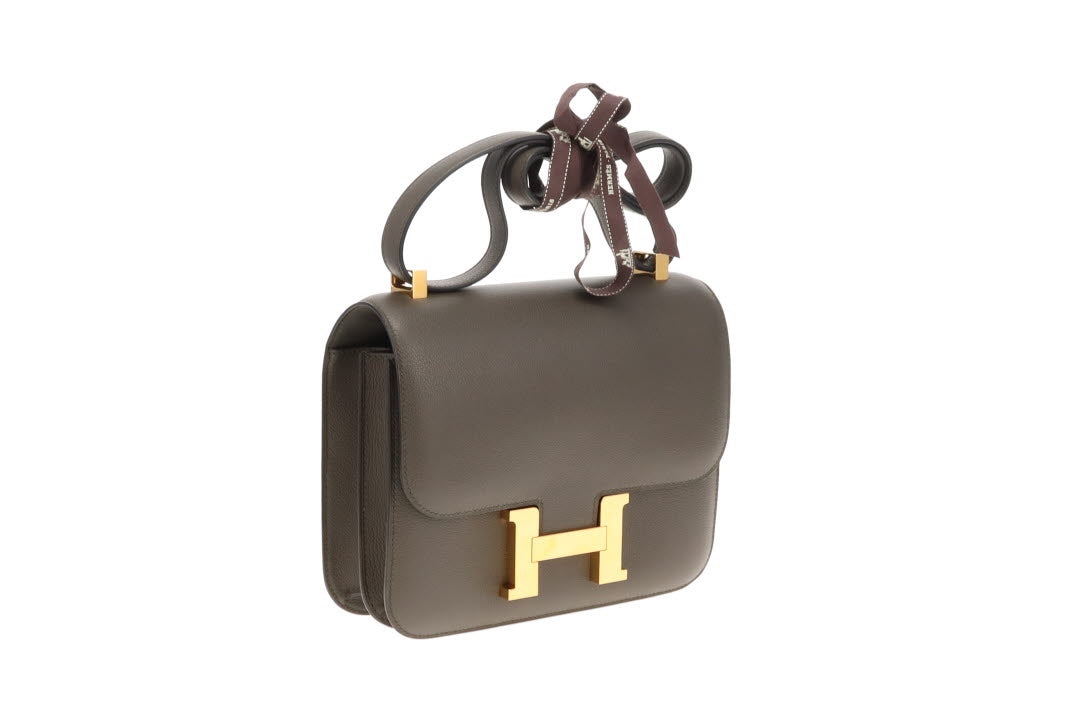 Hermes Constance 24 Evercolor Vert De Gris GHW 2020