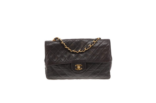 Chanel Classic Single Flap Medium Vintage Black Lambskin 1996/97